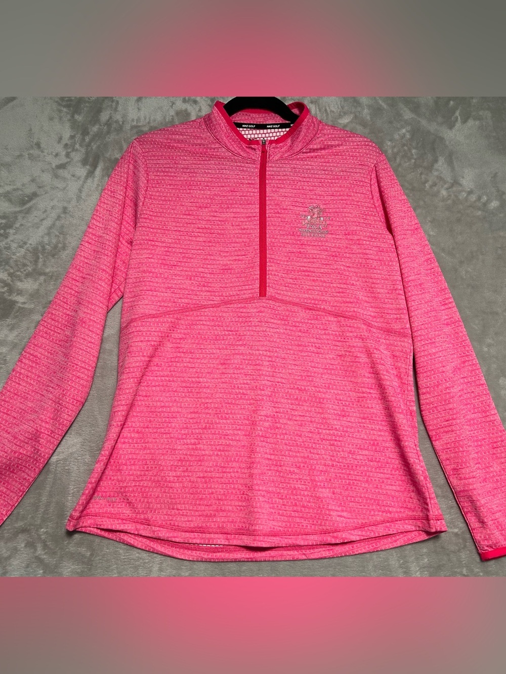 Nike PGA Championship 100th 2018 Bellerive Half Zip Pullover Women’s Large Pink